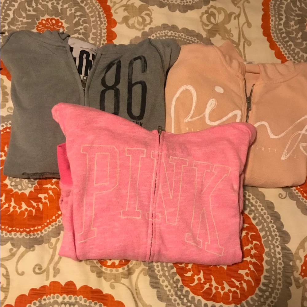 Victoria secret pink sweatshirt bundle
